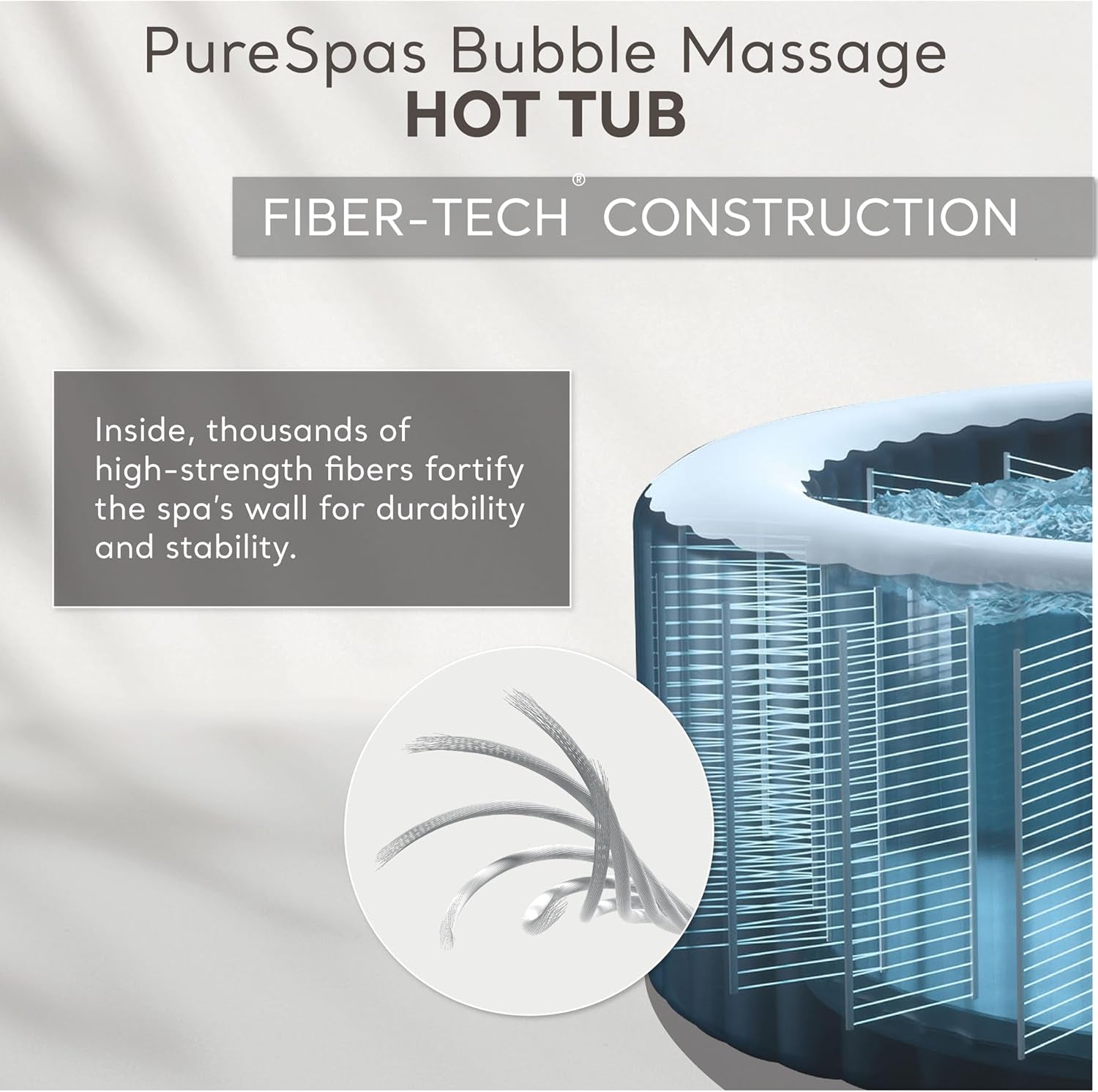 6 Person Inflatable Hot Tub With 140 Bubble Jets Spa