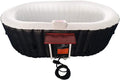Black And White Inflatable Hot Tub 145 Gallon Jetted