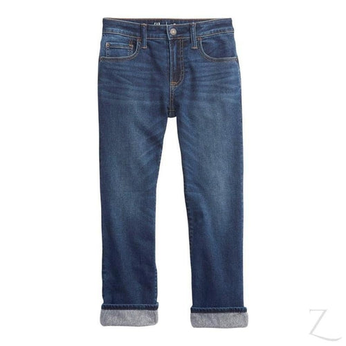 Boys' Super Strong Stretchy Straight Denim Jeans | Insulated | "Bobo"