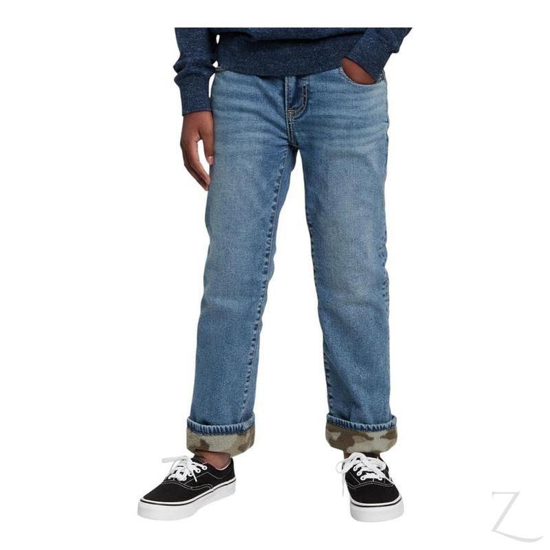 Boys' Super Strong Stretchy Straight Denim Jeans | Insulated | "Bobo"
