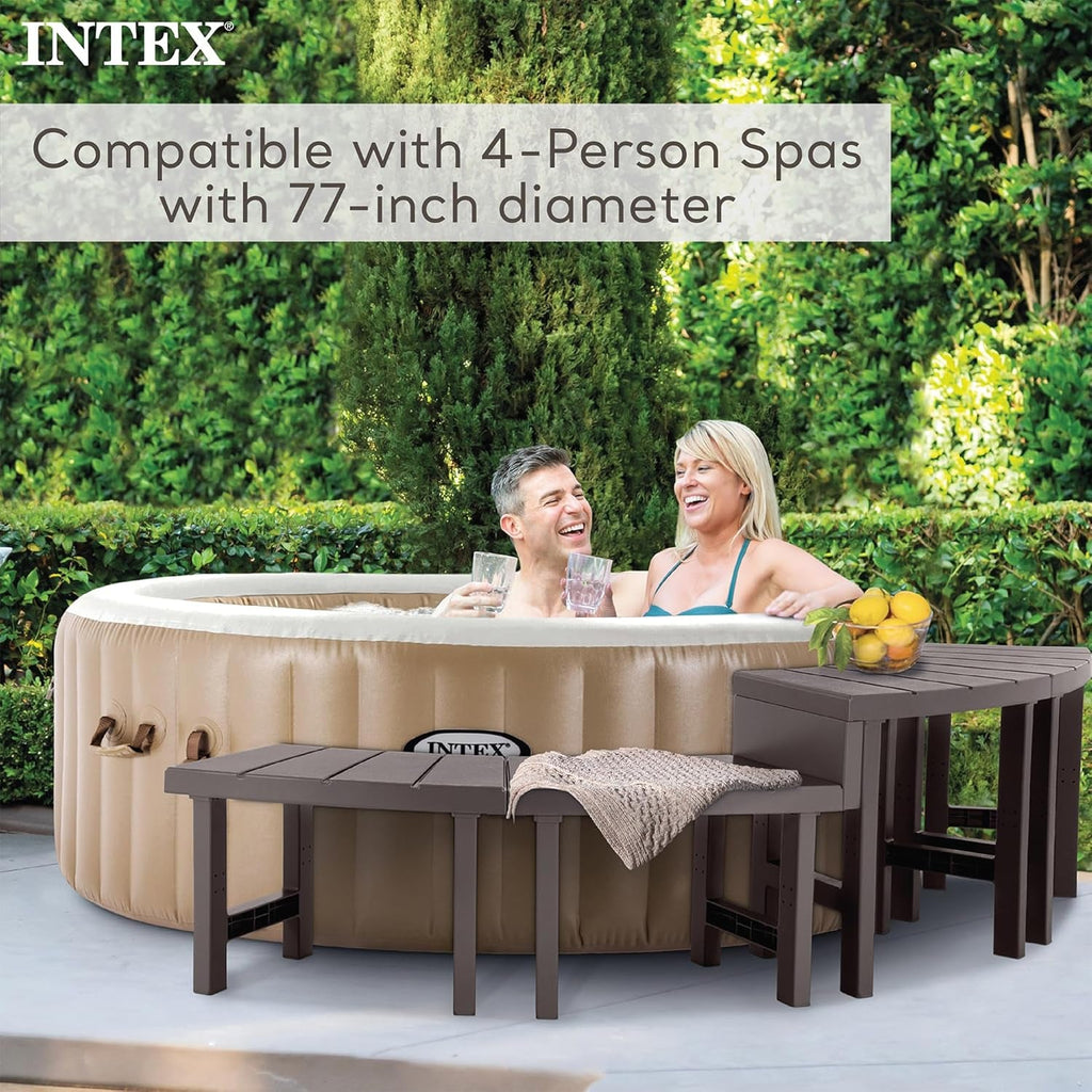 Two Medium Height PureSpa Benches For Four Person Spas Featuring