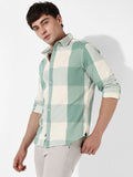 Mens Cotton Check Multi Color Shirt (Size-L)(Color-MULTICOLOR)