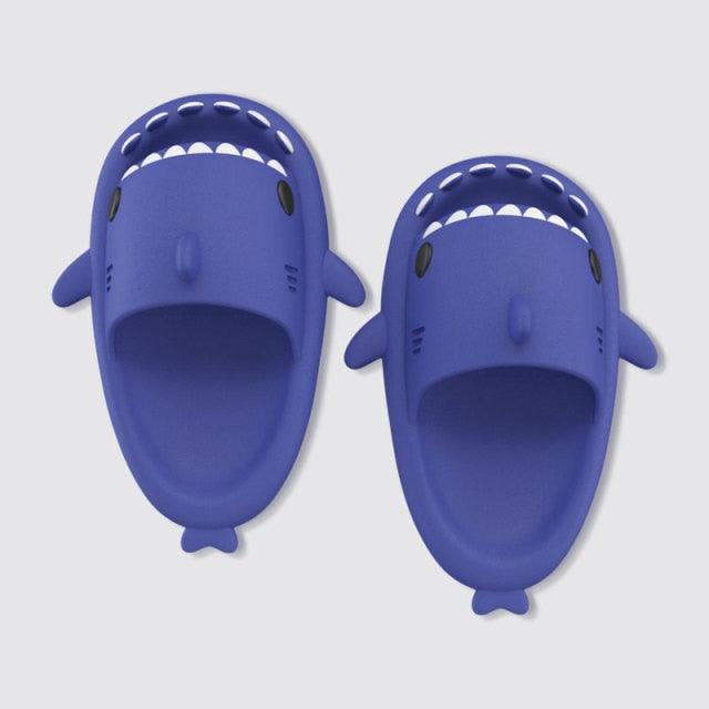 New Summer Slippers Lovely Shark Shape Slides outdoor Shoes. Kids Children Flip Flops Lightweight Open Toe Beach Pool Slides Sandals Shark Shower Slipper Toddler Non-Slip Summer Slippers Water Shoes