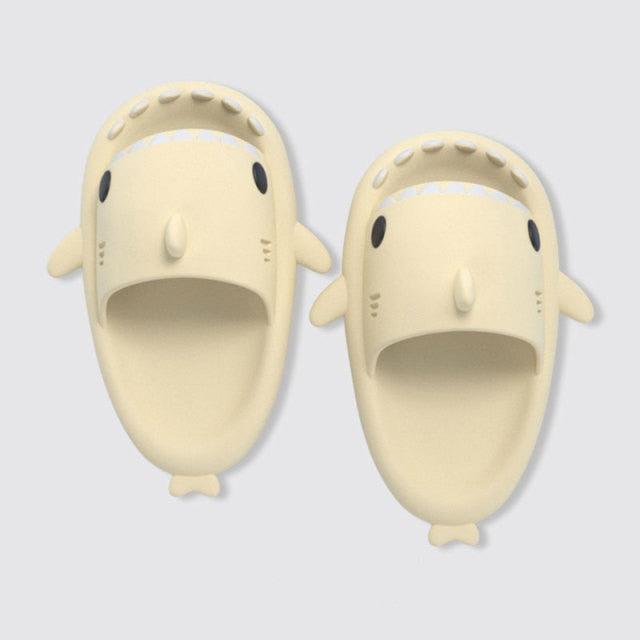 New Summer Slippers Lovely Shark Shape Slides outdoor Shoes. Kids Children Flip Flops Lightweight Open Toe Beach Pool Slides Sandals Shark Shower Slipper Toddler Non-Slip Summer Slippers Water Shoes