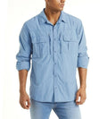 Summer Tactical Shirts Men's Mesh Breathable Long Sleeve Multi-Pockets