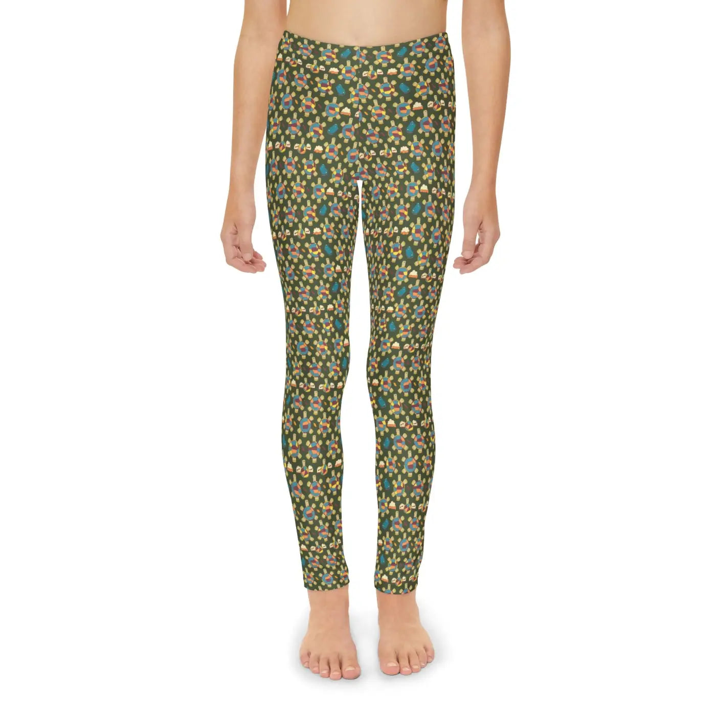 Vibrant Youth Full-Length Leggings - Seam Thread Color - DipaliZ