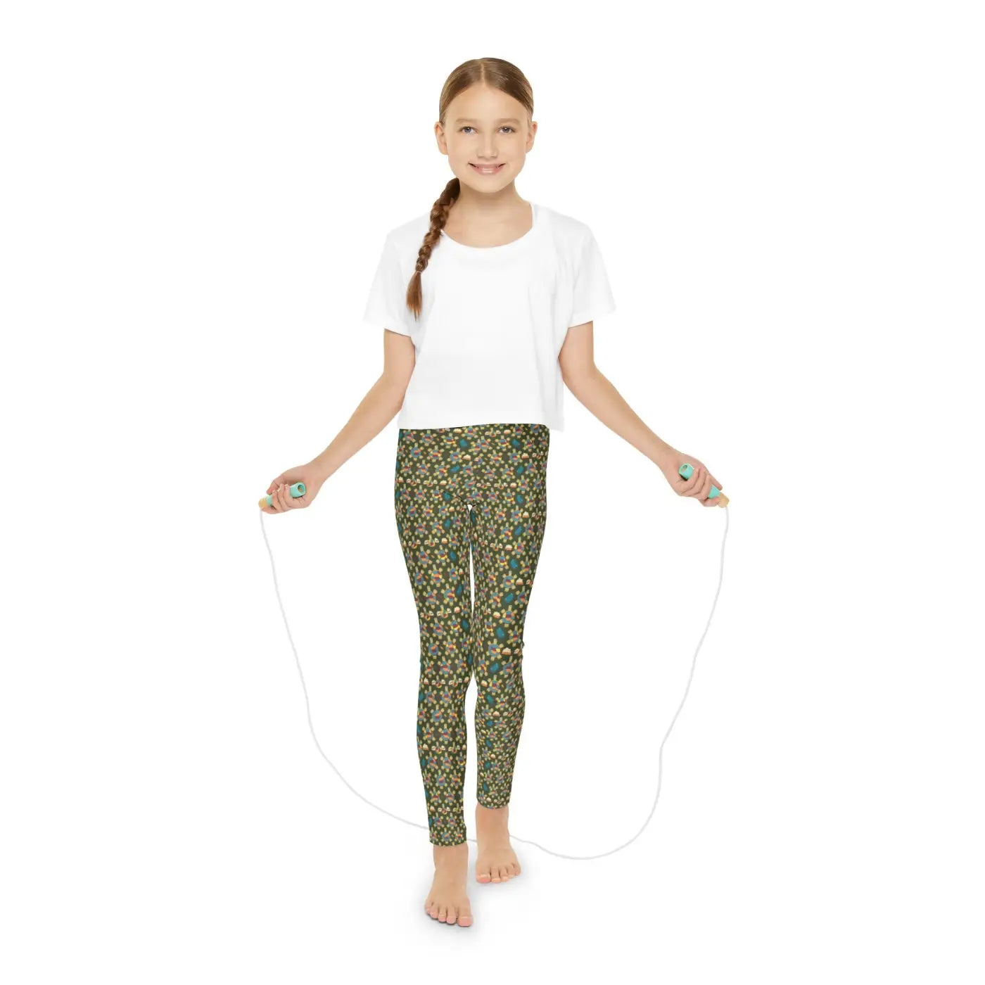 Vibrant Youth Full-Length Leggings - Seam Thread Color - DipaliZ